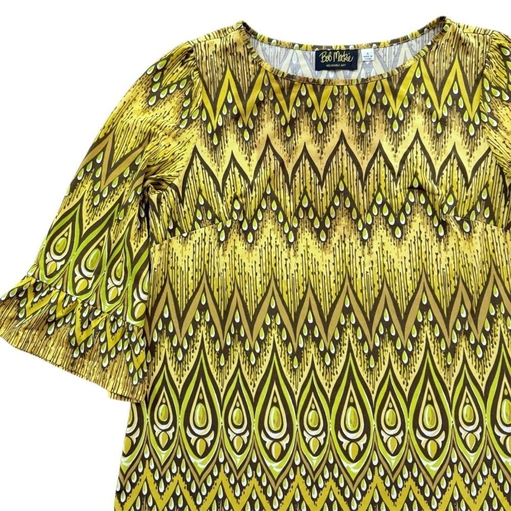 Bob Mackie Peacock Feather Blouse